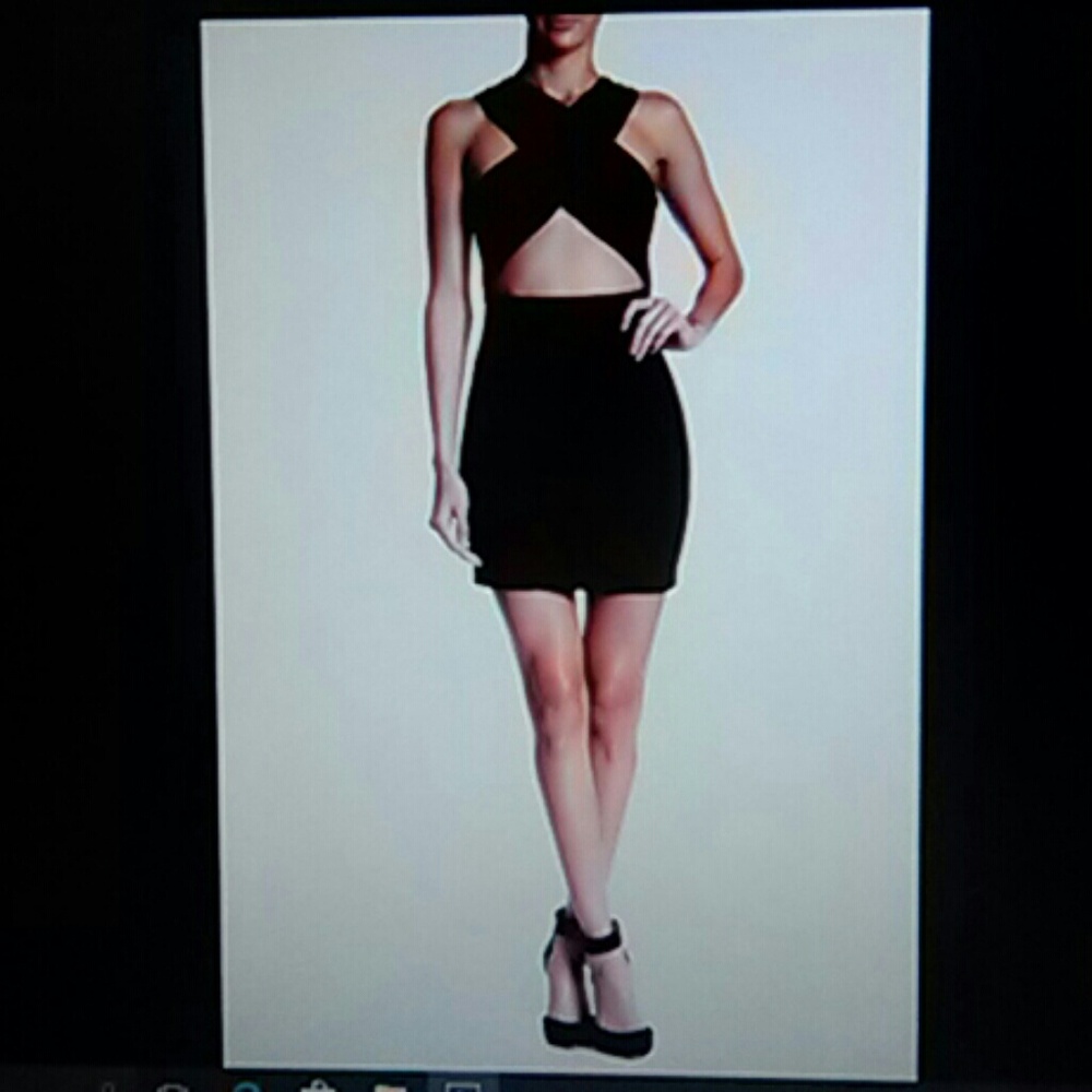 NWT L'atiste By Amy Black Cocktail Dress